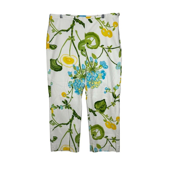 J.McLaughlin Pants - J McLaughlin Women's Size 12 Floral Print Straight Leg Cropped Pants